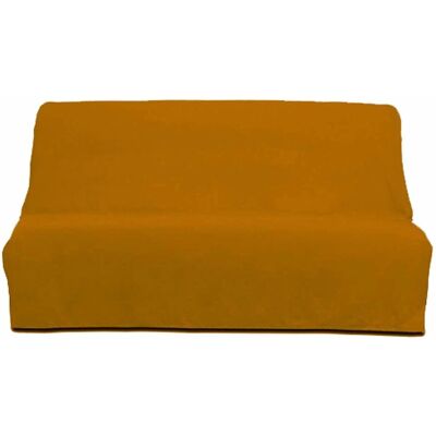 Housse de clic-clac jaune en coton Soleil d'Ocre - Type de canapé - Publicité Housse de clic-clac jaune en coton Soleil d'Ocre - Type de canapé - Publicité