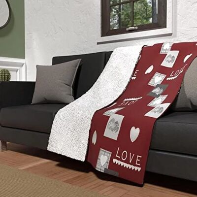 Soleil d'ocre Manta Love - Microfibra sherpa 120x160 cm Soleil d'ocre Manta Love - Microfibra sherpa 120x160 cm