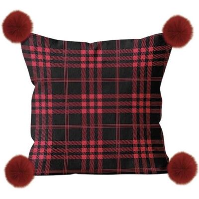Soleil d'ocre Tartan Microvezel Kussen - Kussen Soleil d'ocre Tartan Microvezel Kussen - Kussen