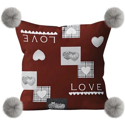 SH0P&CITY Coussin en microfibre LOVE - Coussins SH0P&CITY Coussin en microfibre LOVE - Coussins