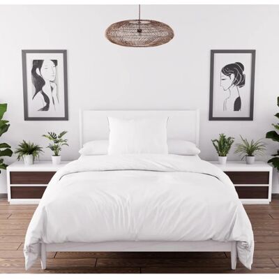 Brand Model - Microfiber Bedding Set with White Color Brand Model - Microfiber Bedding Set with White Color