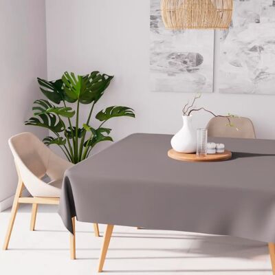 Soleil d'ocre Alix Polyester Gris - Nappe Soleil d'ocre Alix Polyester Gris - Nappe