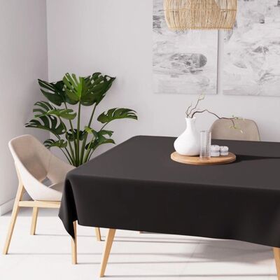 SH0P&CITY ALIX noir 180x180 cm carré nappe - Publicité SH0P&CITY ALIX noir 180x180 cm carré nappe - Publicité