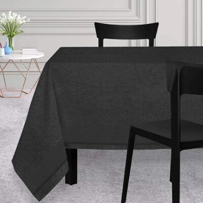 Nappe Carrée 180x180cm VENISE Noir - Nappe - Publicité Nappe Carrée 180x180cm VENISE Noir - Nappe - Publicité