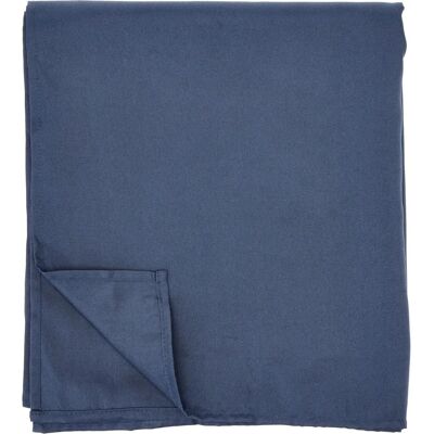 Nappe imperméable en polyester ALIX Marine - Rectangle 140x230 cm Nappe imperméable en polyester ALIX Marine - Rectangle 140x230 cm