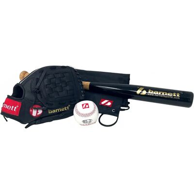 Barnett Kit Júnior De Béisbol - Kit Júnior Negro - Publicité Barnett Kit Júnior De Béisbol - Kit Júnior Negro - Publicité