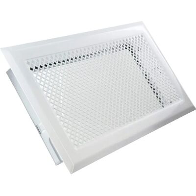 Grille de cheminée Dmo - 345x195mm Blanc - Publicité Grille de cheminée Dmo - 345x195mm Blanc - Publicité