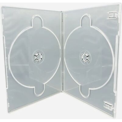 UC Media 100 X Double Slim Clear 7mm Spine DVD/CD/Blu-ray Cases UC Media 100 X Double Slim Clear 7mm Spine DVD/CD/Blu-ray Cases