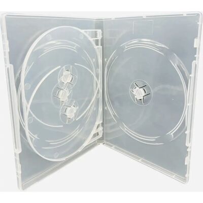 Uc Media 50 X 4-Way Clear Dvd-Cd-Blu-Ray Case - High-Quality Storage for 4 Discs Uc Media 50 X 4-Way Clear Dvd-Cd-Blu-Ray Case - High-Quality Storage for 4 Discs