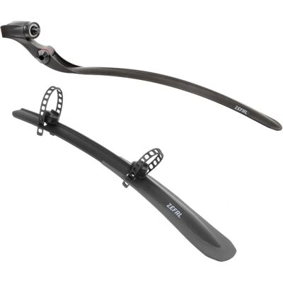 Zefal Czarny Zestaw Mudguards - Clip-on, Uniwersalny Zefal Czarny Zestaw Mudguards - Clip-on, Uniwersalny