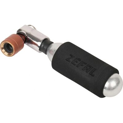 Gonfleur CO2 ZEFAL EZ BIG SHOT - Aluminium, cartouche 16g, compatible Schrader & Presta Gonfleur CO2 ZEFAL EZ BIG SHOT - Aluminium, cartouche 16g, compatible Schrader & Presta