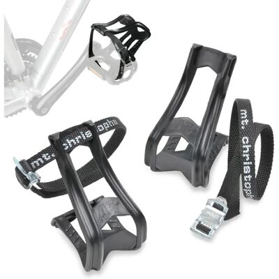 Zefal Schwarzes Zehenklemmen & Riemen-Set - MTB, Straße, Stadt Zefal Schwarzes Zehenklemmen & Riemen-Set - MTB, Straße, Stadt