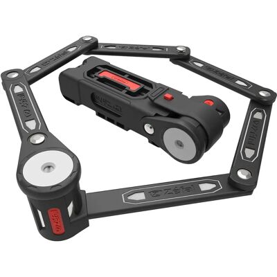 Zefal Fahrradschloss - Modell K-Traz F16 - Stahlstäbe, 710cm, Schwarz/Rot Zefal Fahrradschloss - Modell K-Traz F16 - Stahlstäbe, 710cm, Schwarz/Rot