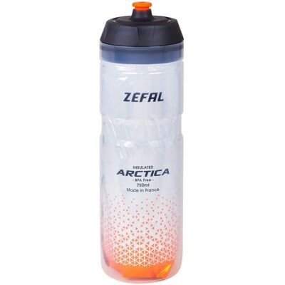 Zefal Arctica 75 - Bouteille Isotherme 750ml Gris-Orange - Publicité Zefal Arctica 75 - Bouteille Isotherme 750ml Gris-Orange - Publicité