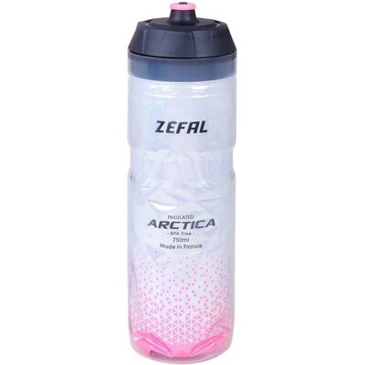 Zefal Pink-Grey Arctica 75 Water Bottle - Hydration Zefal Pink-Grey Arctica 75 Water Bottle - Hydration
