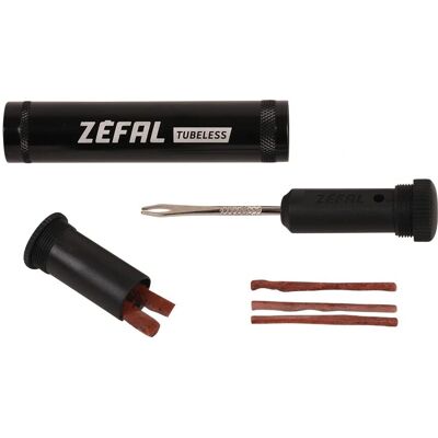 Zefal ZÉFAL Zestaw naprawczy bezdętkowy - Kompaktowy 22x110 mm, Czarny Zefal ZÉFAL Zestaw naprawczy bezdętkowy - Kompaktowy 22x110 mm, Czarny