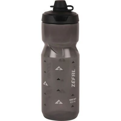 Zefal Sense Soft 800ml No-mud Water Bottle - Smoked Black Zefal Sense Soft 800ml No-mud Water Bottle - Smoked Black