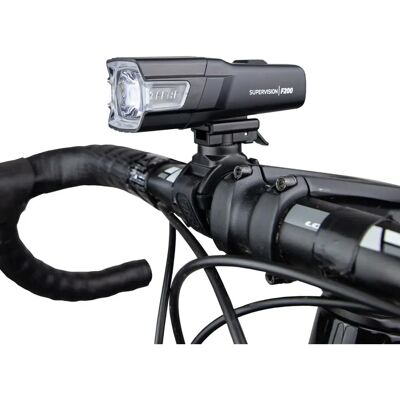 Zefal Supervision F200 - Fahrradbeleuchtung mit 200 Lumen, Schwarz Zefal Supervision F200 - Fahrradbeleuchtung mit 200 Lumen, Schwarz
