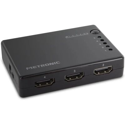 Conmutador HDMI Metronic 5 Puertos - 4K con Mando Conmutador HDMI Metronic 5 Puertos - 4K con Mando