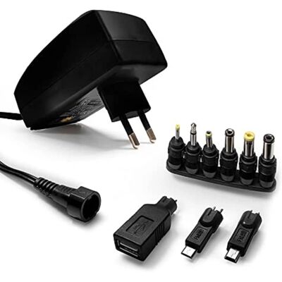 Metronic Alimentation universelle - 2200mAh, 9 Connecteurs, Tension réglable - Publicité Metronic Alimentation universelle - 2200mAh, 9 Connecteurs, Tension réglable - Publicité