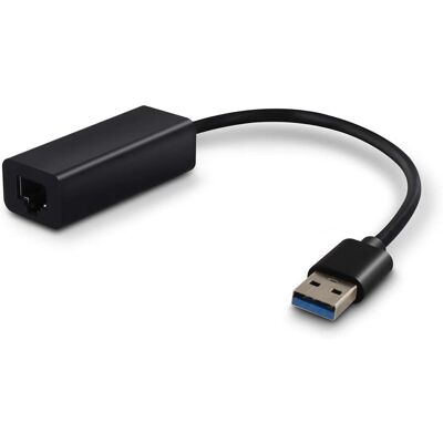 Adattatore USB-A a RJ45 Ethernet Metronic - 1000 Mbps - Nero Adattatore USB-A a RJ45 Ethernet Metronic - 1000 Mbps - Nero