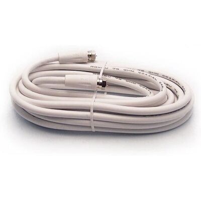 Metronic 438035 koaxialkabel 5 m F Vit Metronic 438035 koaxialkabel 5 m F Vit