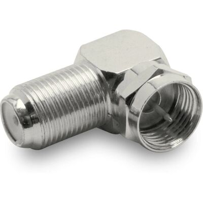 Connecteur coaxial Metronic 438111 - Adaptateur en angle droit F- type économie d'espace - Publicité Connecteur coaxial Metronic 438111 - Adaptateur en angle droit F- type économie d'espace - Publicité