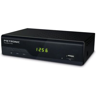 Décodeur DVB S2 Metronic - Récepteur satellite HD - USB - Noir - Tuner/Décodificateur - Publicité Décodeur DVB S2 Metronic - Récepteur satellite HD - USB - Noir - Tuner/Décodificateur - Publicité