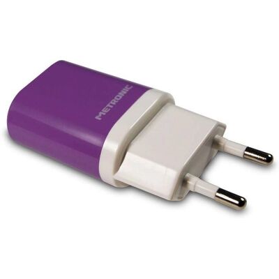 Metronic 471091 Nabíječka - USB, Bílá a Fialová - Nabíječka Metronic 471091 Nabíječka - USB, Bílá a Fialová - Nabíječka