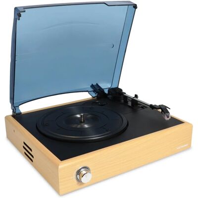 Metronic Bluetooth Houten Platenspeler - Auto-Stop, Stereo Luidsprekers Metronic Bluetooth Houten Platenspeler - Auto-Stop, Stereo Luidsprekers