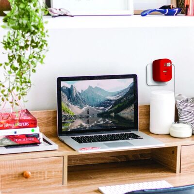 Metronic Chargeur Secteur 2 USB-A 3,4 A - Rouge - Chargeur - Publicité Metronic Chargeur Secteur 2 USB-A 3,4 A - Rouge - Chargeur - Publicité