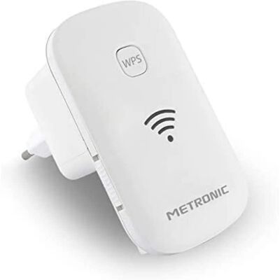 Repetidor Wi-Fi 300 Mbps Metronic - Amplía cobertura, fácil instalación Repetidor Wi-Fi 300 Mbps Metronic - Amplía cobertura, fácil instalación
