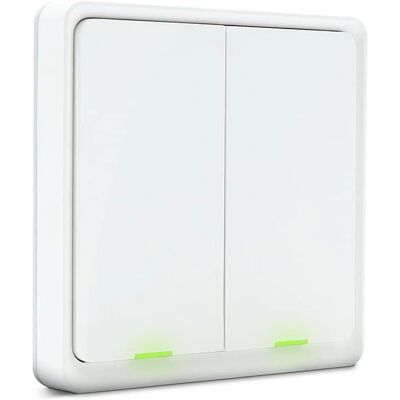 Metronic Zigbee Draadloze slimme schakelaar - 2 knoppen - Slim huis Metronic Zigbee Draadloze slimme schakelaar - 2 knoppen - Slim huis