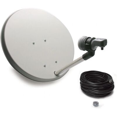 Antena Satelital Metronic 528100 - Acero, Negro, Blanco Antena Satelital Metronic 528100 - Acero, Negro, Blanco