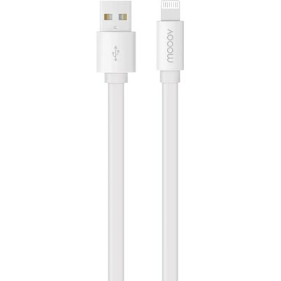 MOOOV BR-732045 Lightning USB-A 1m Blanc - Câbles - Publicité MOOOV BR-732045 Lightning USB-A 1m Blanc - Câbles - Publicité