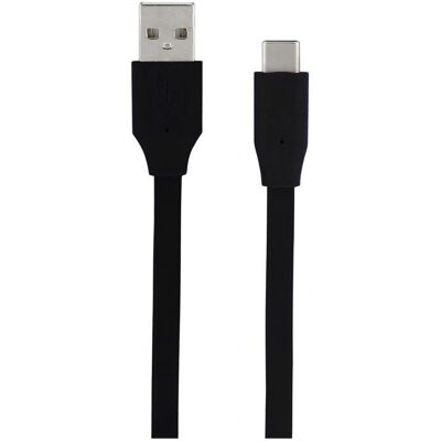 Metronic Modello - Cavo USB-C a USB-A Piatto - 2m - Nero Metronic Modello - Cavo USB-C a USB-A Piatto - 2m - Nero