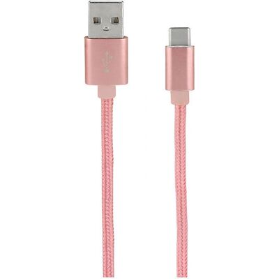 mooov Câble Nylon USB-C vers USB-A 1m Rose - Câble - Publicité mooov Câble Nylon USB-C vers USB-A 1m Rose - Câble - Publicité