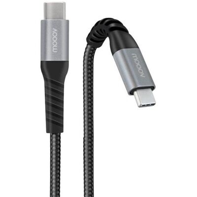 MOOOV USB-C/USB-C Reforçado 2m - Cabo MOOOV USB-C/USB-C Reforçado 2m - Cabo