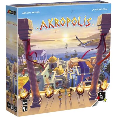 Gigamic Akropolis Strategy Board Game - Build Greek City, 2-4 Players, Ages 8+ Gigamic Akropolis Strategy Board Game - Build Greek City, 2-4 Players, Ages 8+