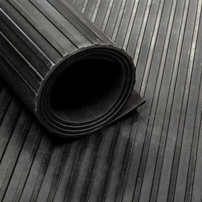 Vivol Corridore in gomma 6mm righe 100cm - Tappeto rollo Vivol Corridore in gomma 6mm righe 100cm - Tappeto rollo