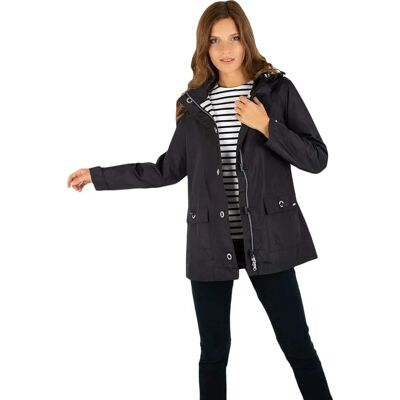 Parka Armor Lux Audierne Marine - Résistante à l'eau, Capuche amovible, Mi-longue Parka Armor Lux Audierne Marine - Résistante à l'eau, Capuche amovible, Mi-longue