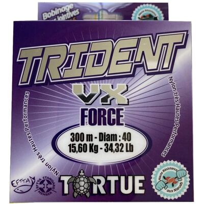 Tortue Trident Vx Force Monofilament - Ligne de Pêche - Publicité Tortue Trident Vx Force Monofilament - Ligne de Pêche - Publicité