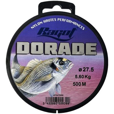 Tortue Dorade Monofilament 500 M Rose 0,275 mm - Fil de Pêche - Publicité Tortue Dorade Monofilament 500 M Rose 0,275 mm - Fil de Pêche - Publicité