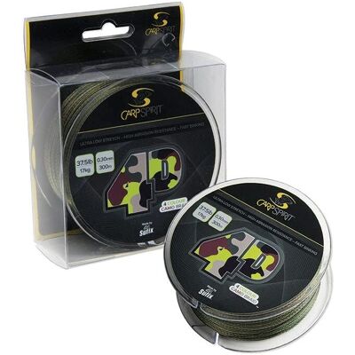 Carp Spirit 4D Camo Braid - 300m - Grün - 0,35mm - 40,5Lb Carp Spirit 4D Camo Braid - 300m - Grün - 0,35mm - 40,5Lb