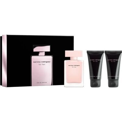 Narciso Rodriguez For Her Szett (EdP 50ml + Testápoló 50ml + Tusfürdő 50ml) Narciso Rodriguez For Her Szett (EdP 50ml + Testápoló 50ml + Tusfürdő 50ml)