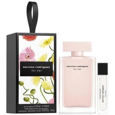 Narciso Rodriguez For Her 100ml Eau de Parfum Geschenkset - Blumen, Holz, Bernstein Narciso Rodriguez For Her 100ml Eau de Parfum Geschenkset - Blumen, Holz, Bernstein