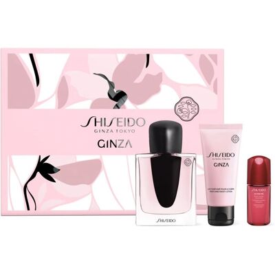 Set regalo Shiseido Ginza - Floreale, 50ML Eau de Parfum, Lozione, Siero Set regalo Shiseido Ginza - Floreale, 50ML Eau de Parfum, Lozione, Siero