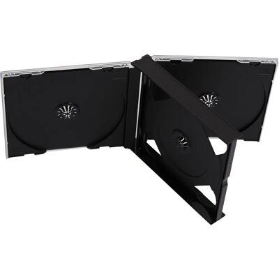Uc Media 100 X Cd Dvd 4 Way Jewel Cases - Black - Jewel Case Uc Media 100 X Cd Dvd 4 Way Jewel Cases - Black - Jewel Case