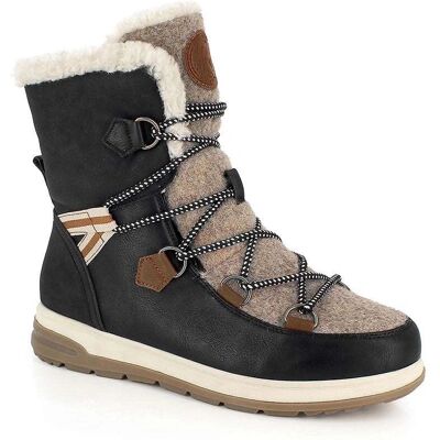 Kimberfeel Ebelya Schneestiefel Beige, Schwarz - Schneestiefel Kimberfeel Ebelya Schneestiefel Beige, Schwarz - Schneestiefel