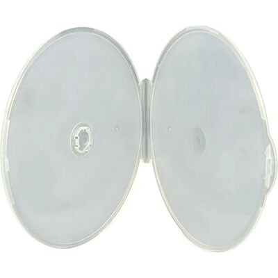 Dragontrading 100 X CD Clear Clam Shell Storage Cases - C-Shaped High-Quality Case Dragontrading 100 X CD Clear Clam Shell Storage Cases - C-Shaped High-Quality Case